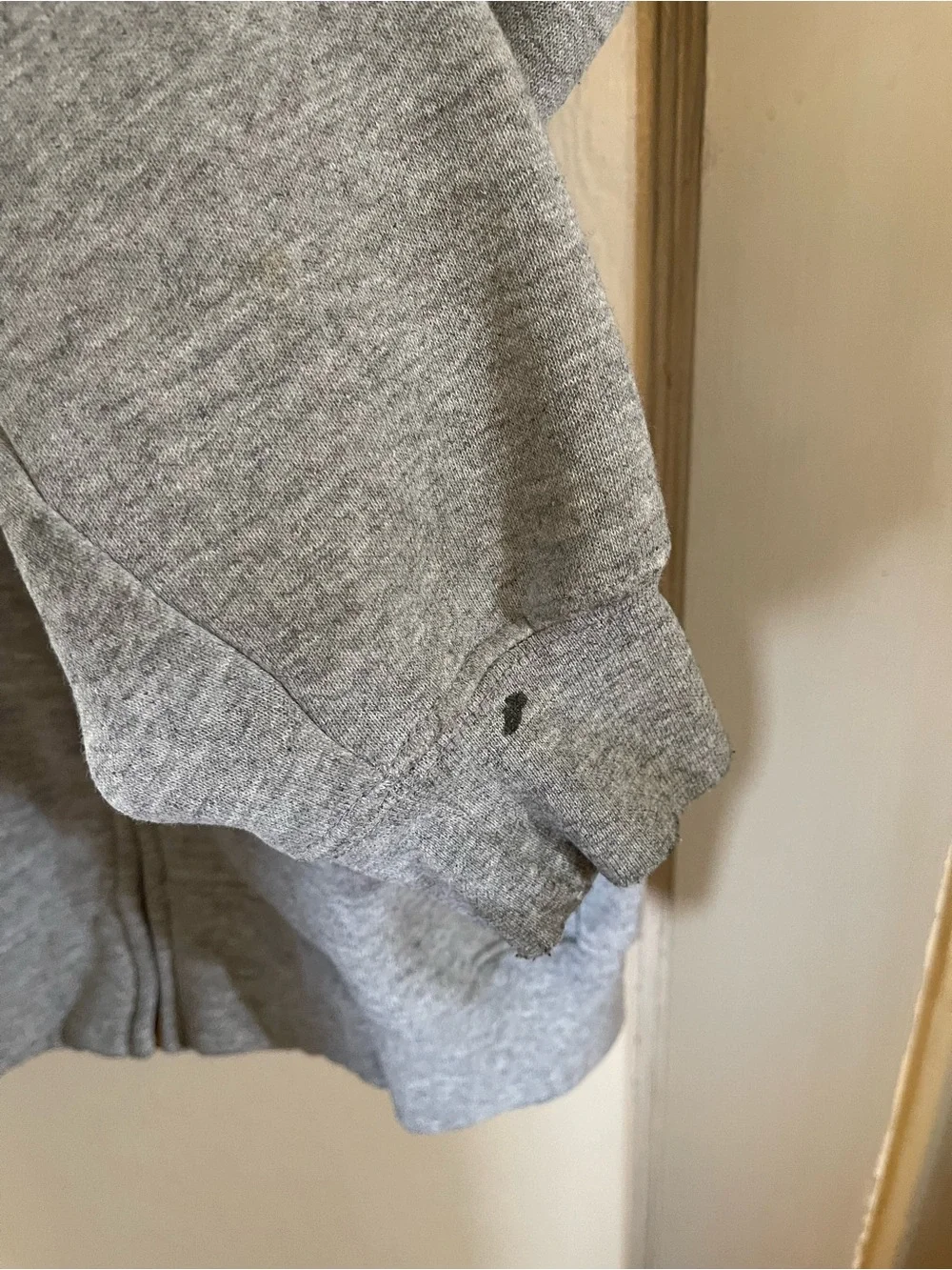Carhartt Light Gray Vintage Zip Hoodie with Orchard Logo Medium
